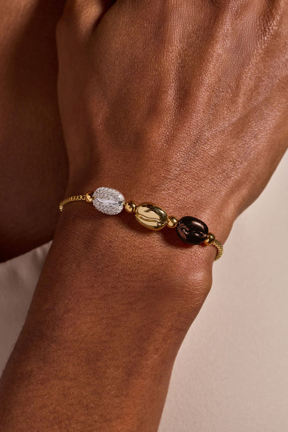 Alex and Ani Coffee Bean Bolo Bracelet