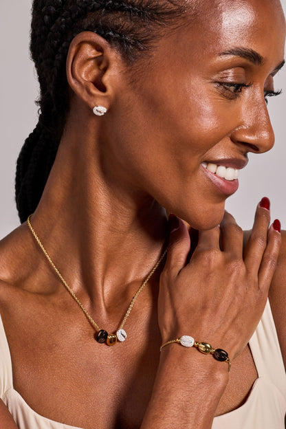 Alex and Ani Coffee Bean Bolo Bracelet