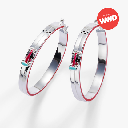 Alex and Ani Hot Wheels™ Hoop Earrings