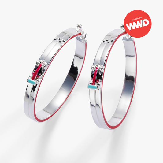 Alex and Ani Hot Wheels™ Hoop Earrings