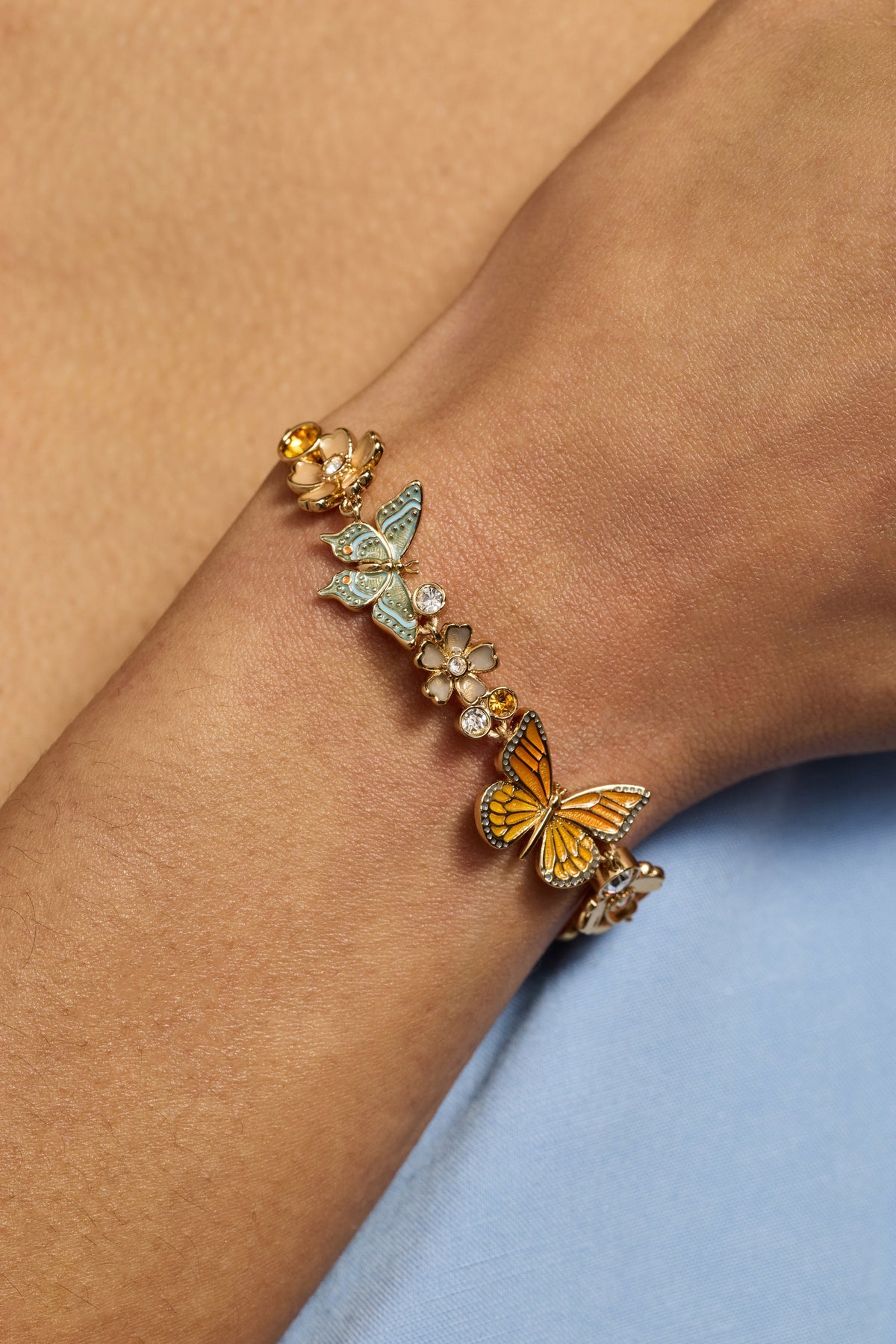 Alex and Ani New York Botanical Garden® Butterfly Inline Bolo| Alex and Ani
