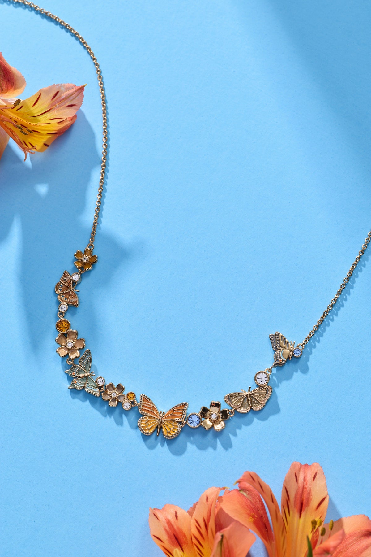 Alex and Ani New York Botanical Garden® Butterfly Inline Necklace