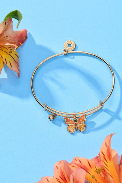 Alex and Ani New York Botanical Garden® Monarch Butterfly Charm Bangle