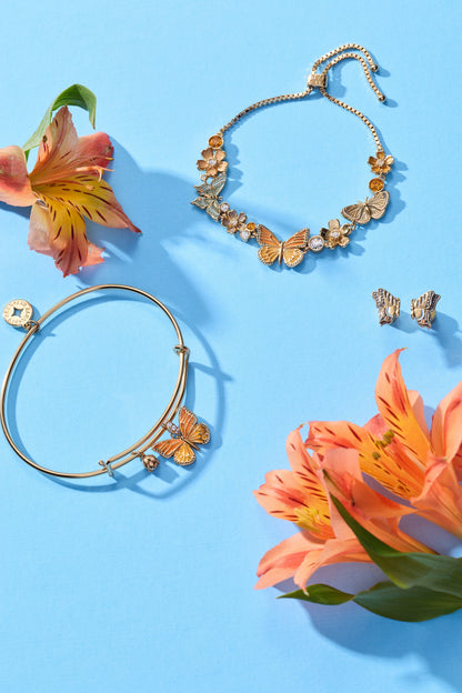 Alex and Ani New York Botanical Garden® Butterfly Earring