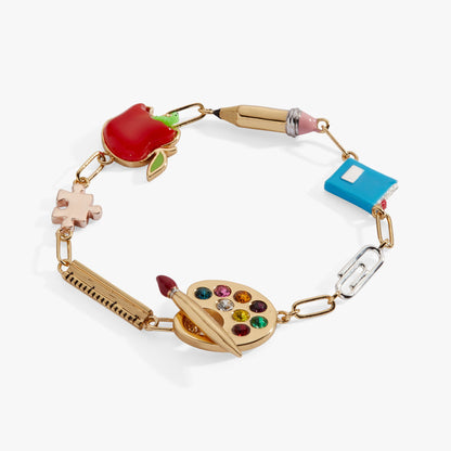Alex and Ani Teacher’s Pet Linear Charm Toggle Bracelet