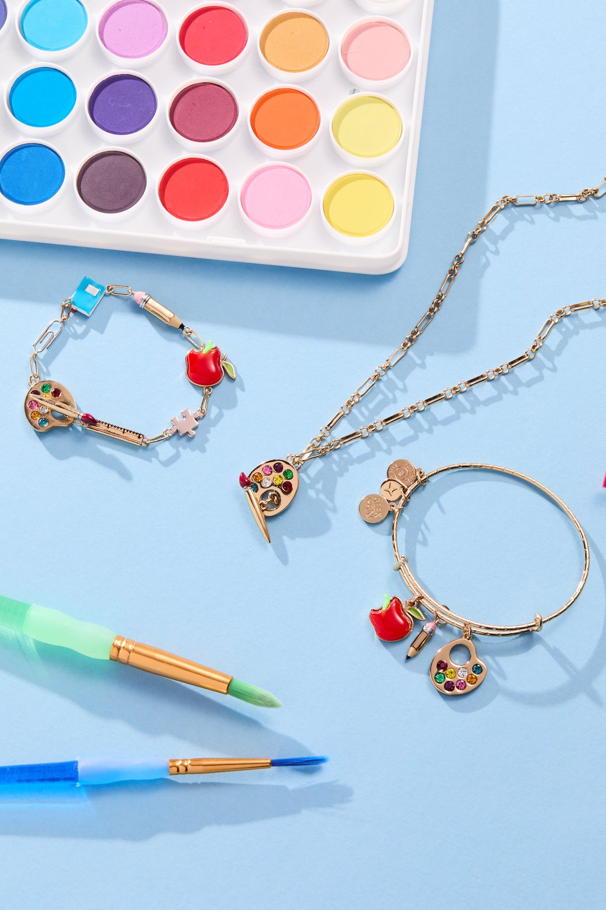 Alex and Ani Teacher’s Pet Linear Charm Toggle Bracelet
