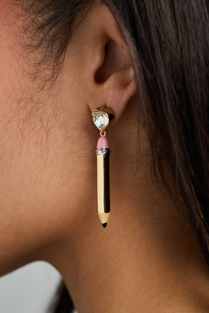 Alex and Ani Pencil Drop Earrings