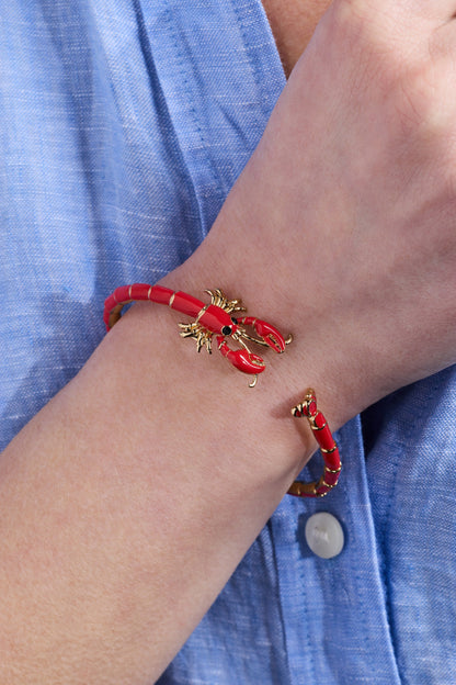 Alex and Ani Lobster Boil Hinged Cuff