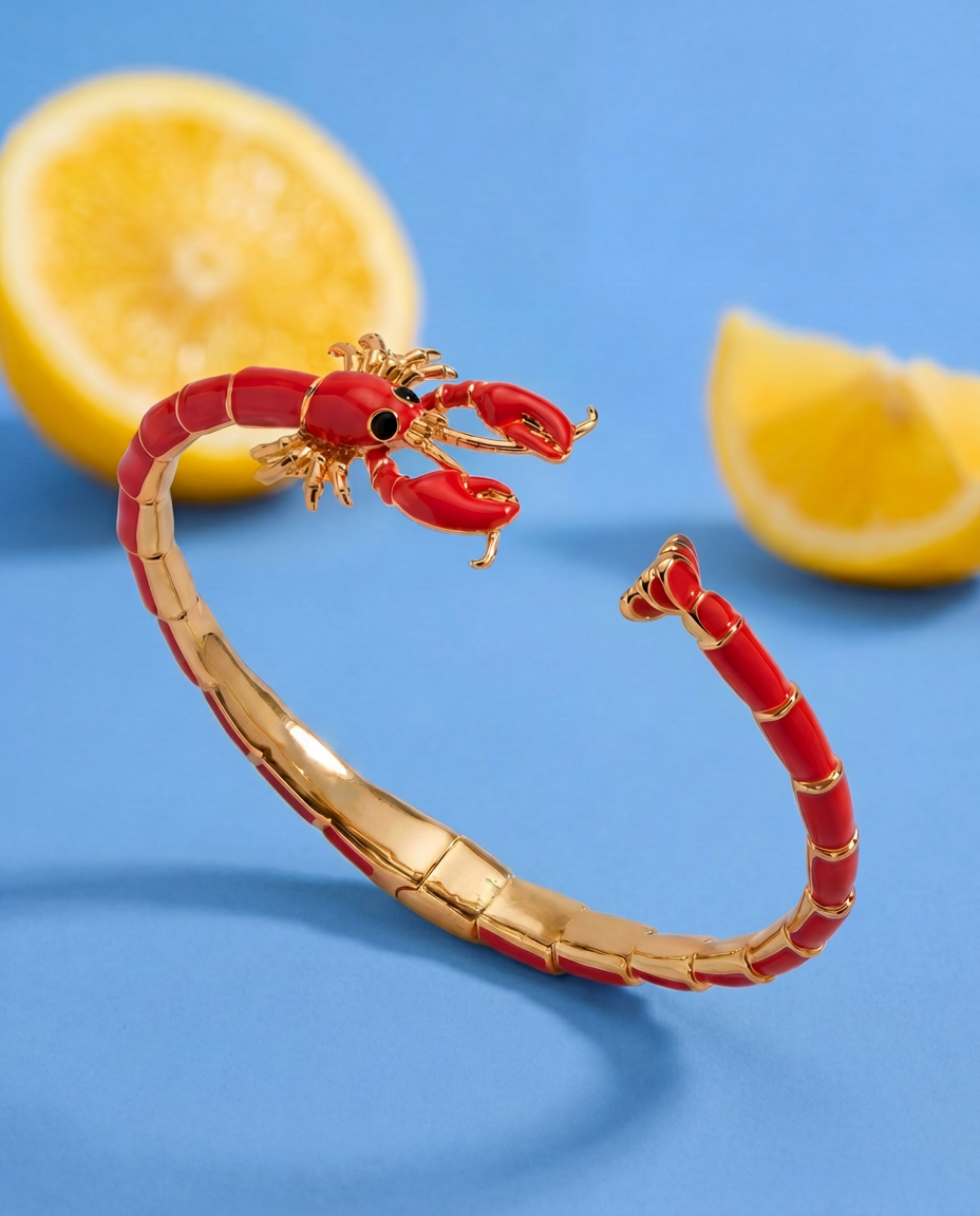 Alex and Ani Lobster Boil Hinged Cuff