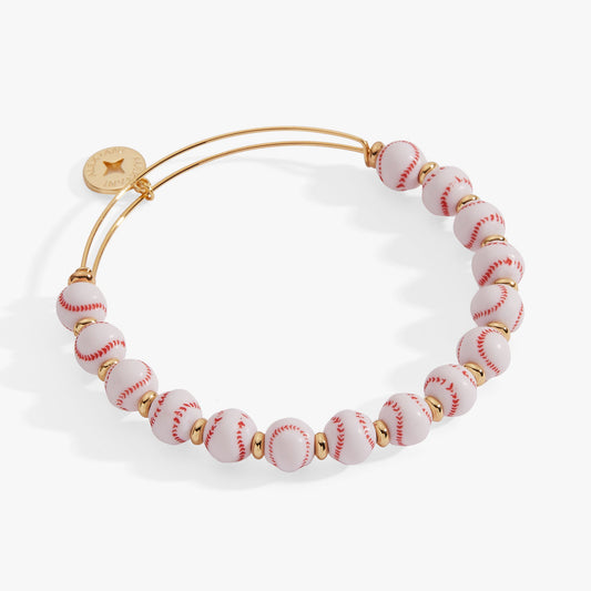 Alex and Ani Baseball Beaded Bangle
