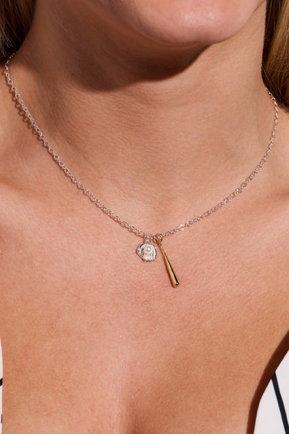 Alex and Ani Baseball Duo Charm Pendant
