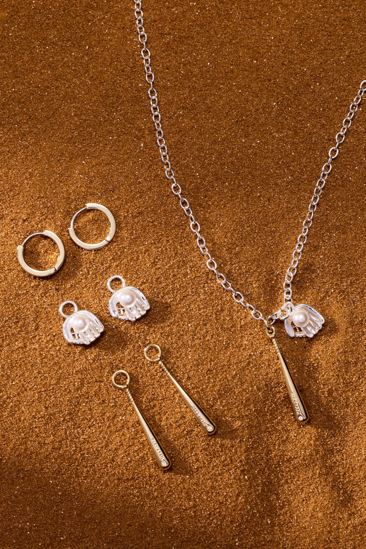 Alex and Ani Baseball Duo Charm Pendant