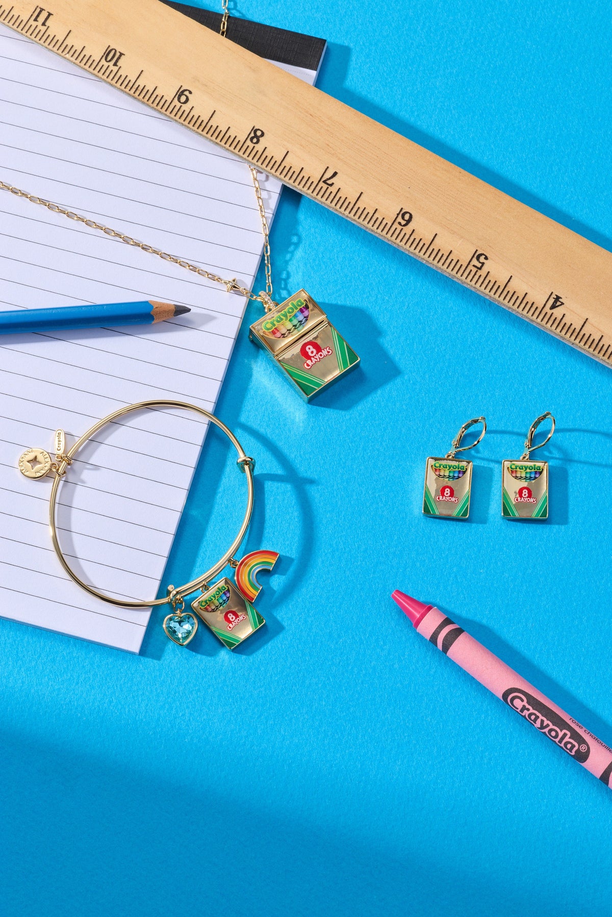 Alex and Ani Crayola 'To Teach Is To Color A Life Forever' Crayon Box Locket