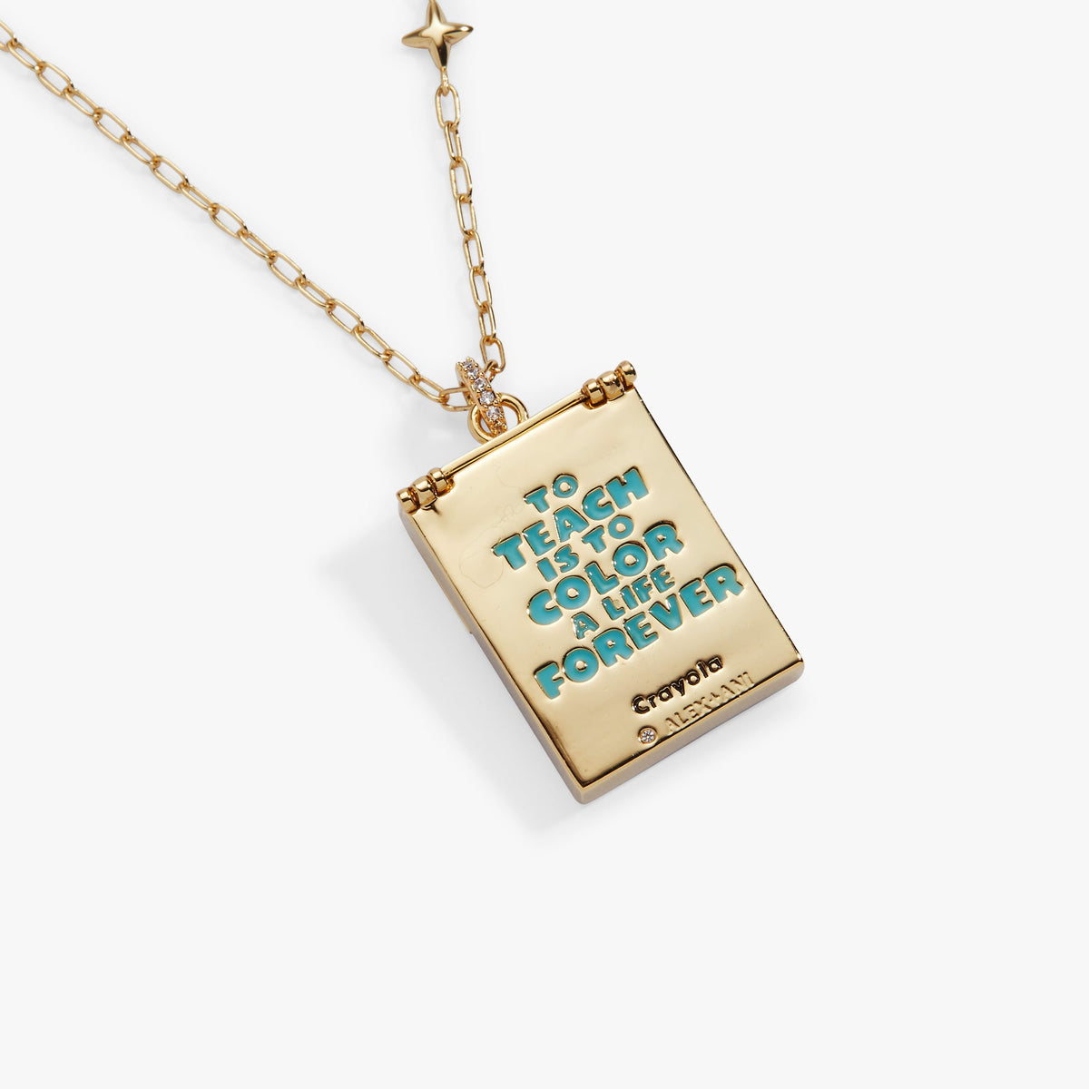 Alex and Ani Crayola 'To Teach Is To Color A Life Forever' Crayon Box Locket
