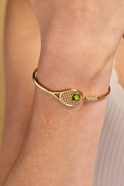 Alex and Ani Tennis Racket 'You Are Serving' Hinge Cuff Bracelet
