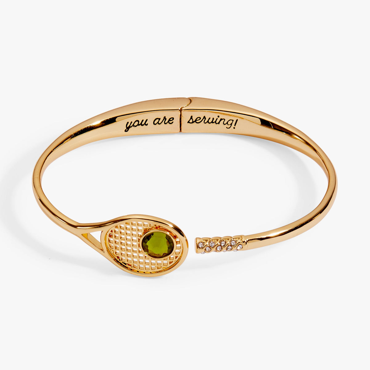 Alex and Ani Tennis Racket 'You Are Serving' Hinge Cuff Bracelet