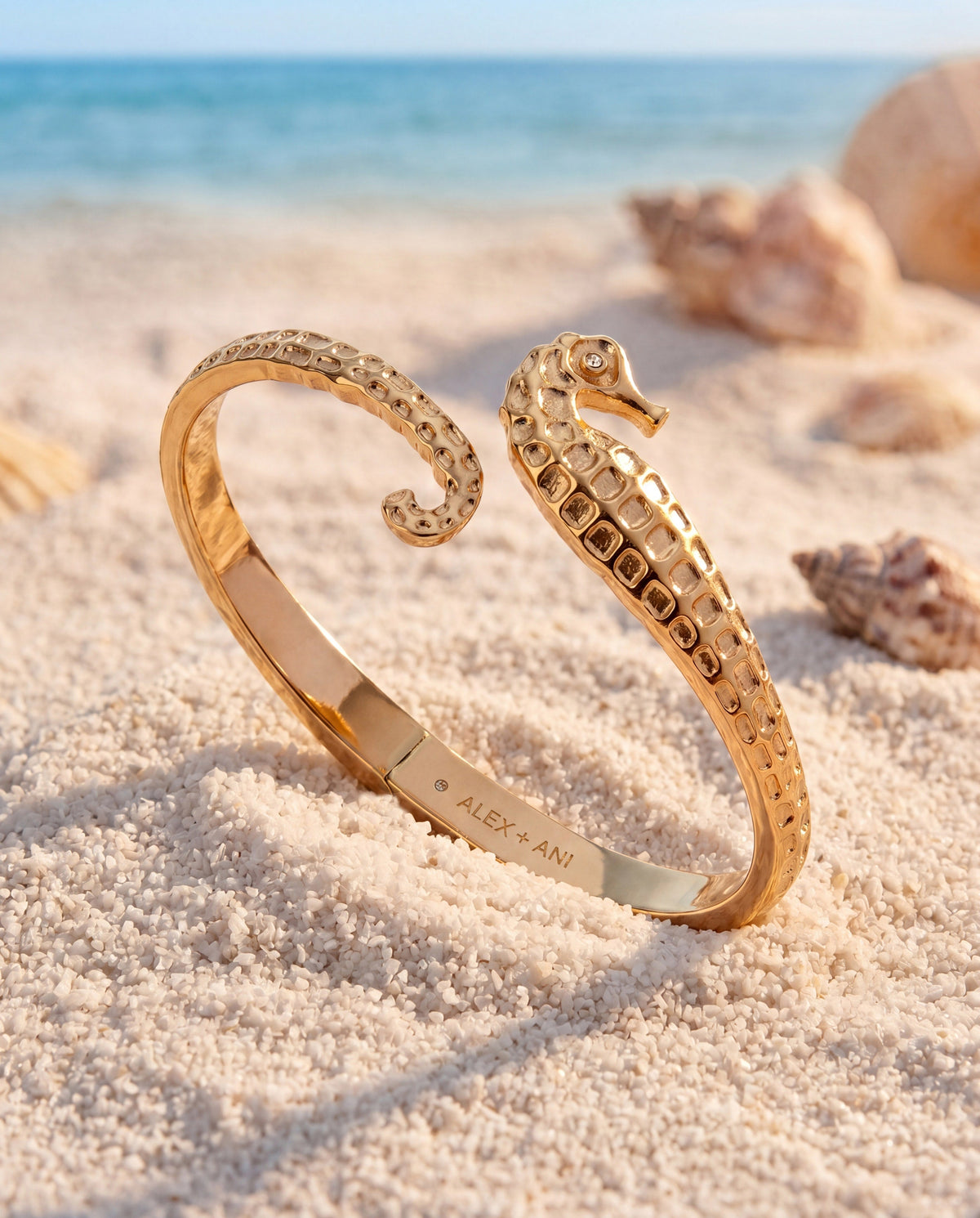 Alex and Ani Seahorse Bypass Cuff