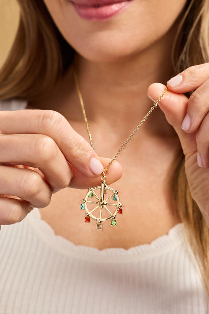 Alex and Ani Carnival Spinning Ferris Wheel Necklace
