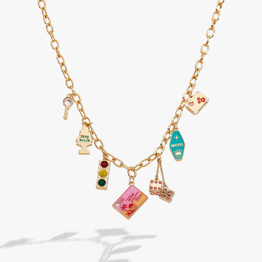 Alex and Ani Road Trip Multi-Charm Necklace