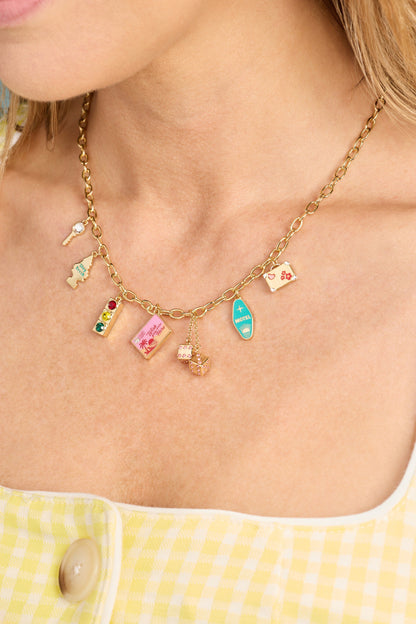 Alex and Ani Road Trip Multi-Charm Necklace