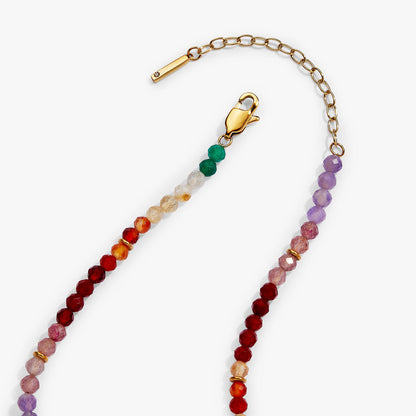 Alex and Ani Rainbow Ombre Semi-Precious Beaded Necklace