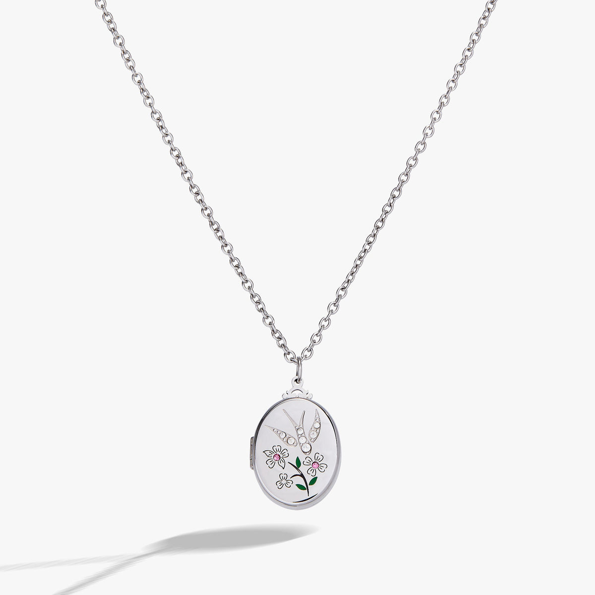 Alex and Ani Birds of a Feather Locket Pendant