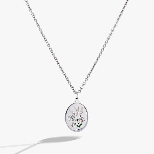 Alex and Ani Birds of a Feather Locket Pendant