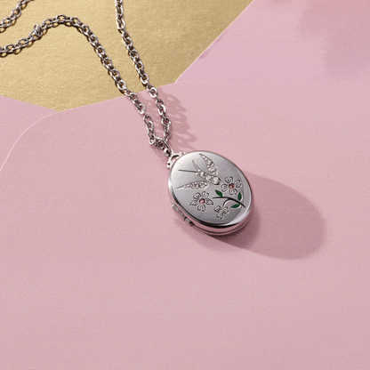 Alex and Ani Birds of a Feather Locket Pendant