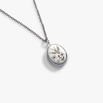 Alex and Ani Birds of a Feather Locket Pendant