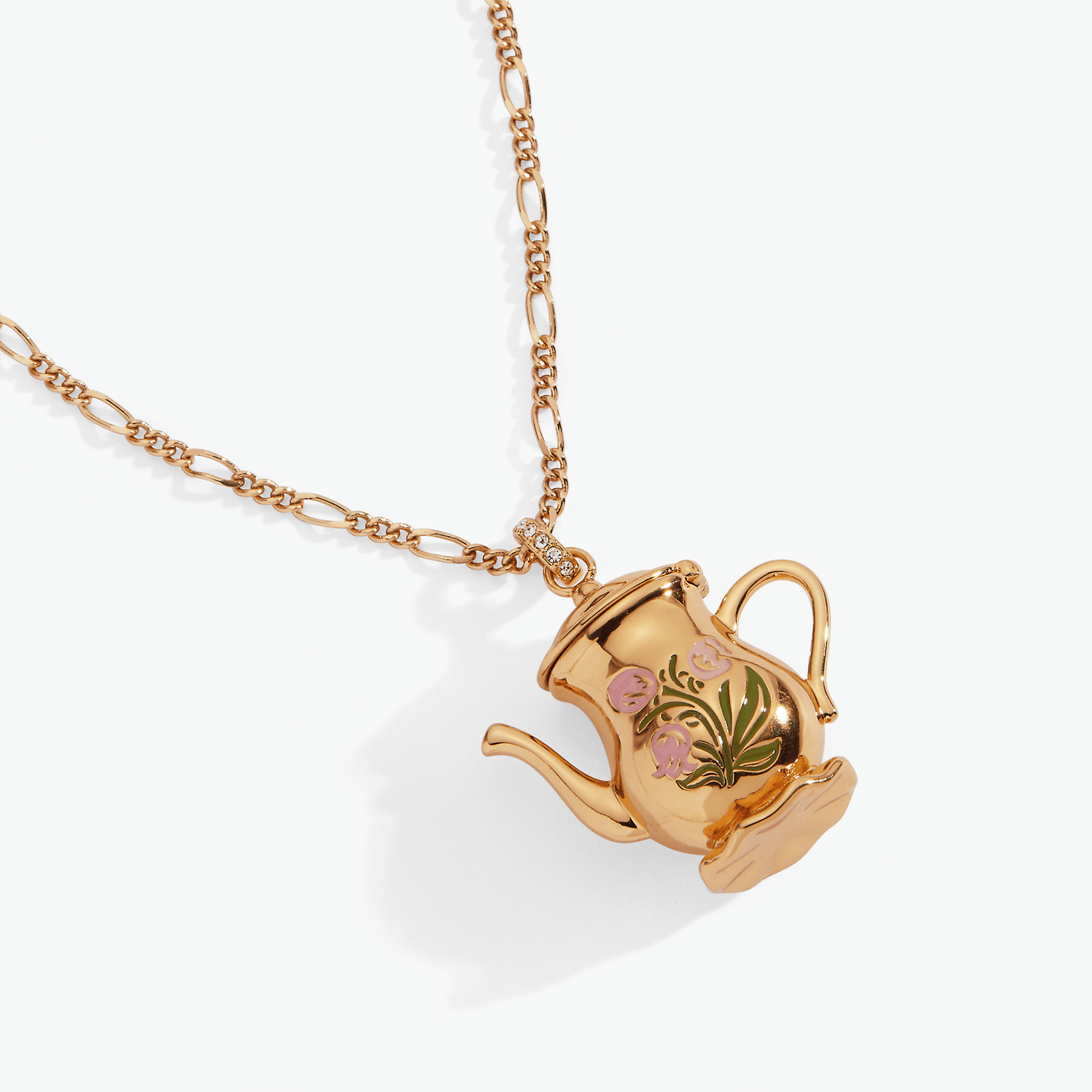 Alex and Ani Tea Party Kettle Locket Pendant