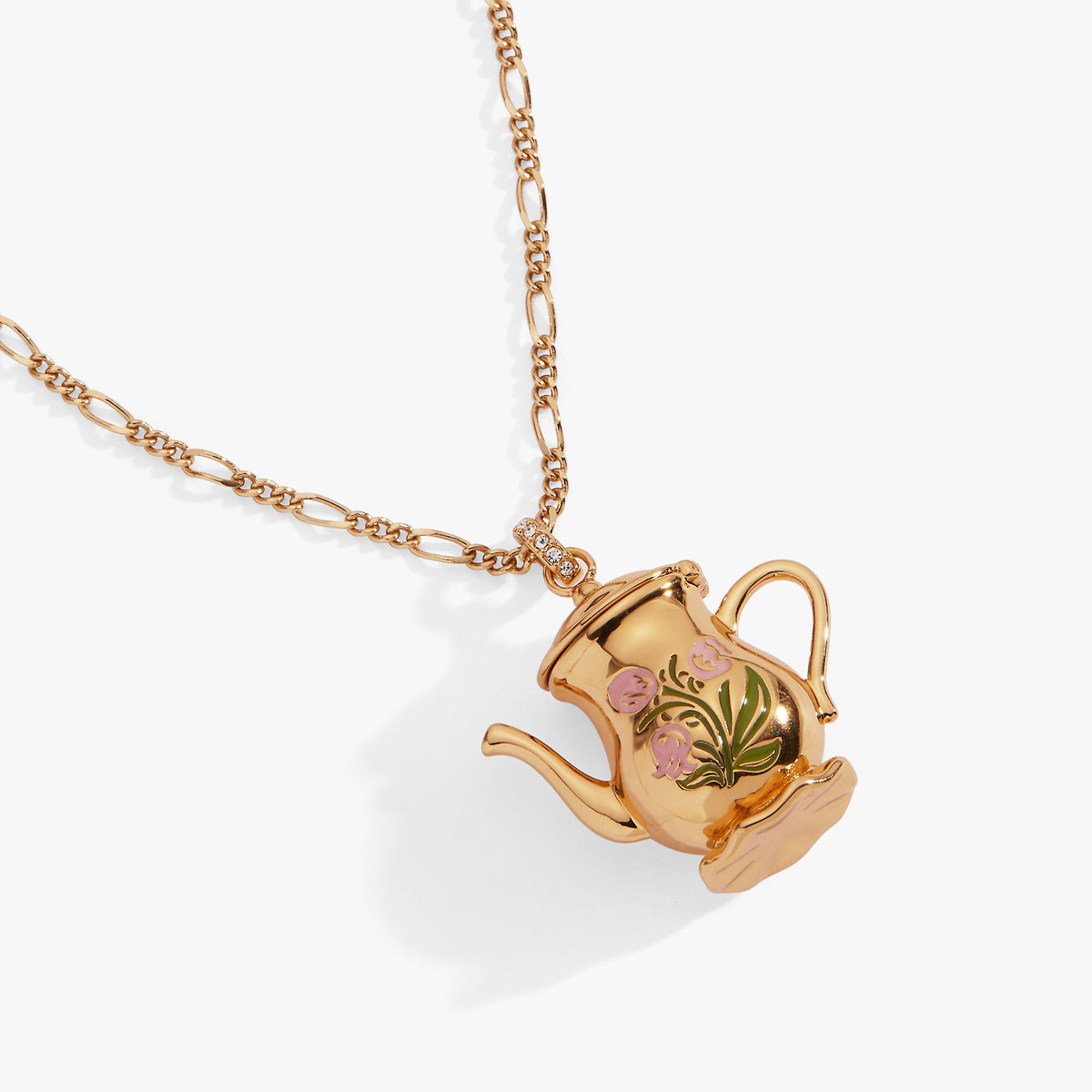 Alex and Ani Tea Party Kettle Locket Pendant