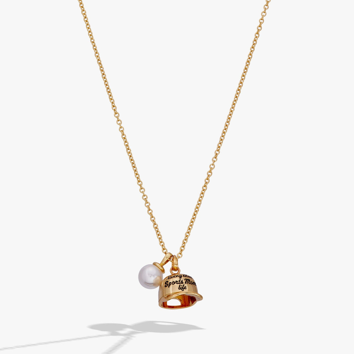 Alex and Ani Living That Sports Mom Life' Baseball Charm Necklace
