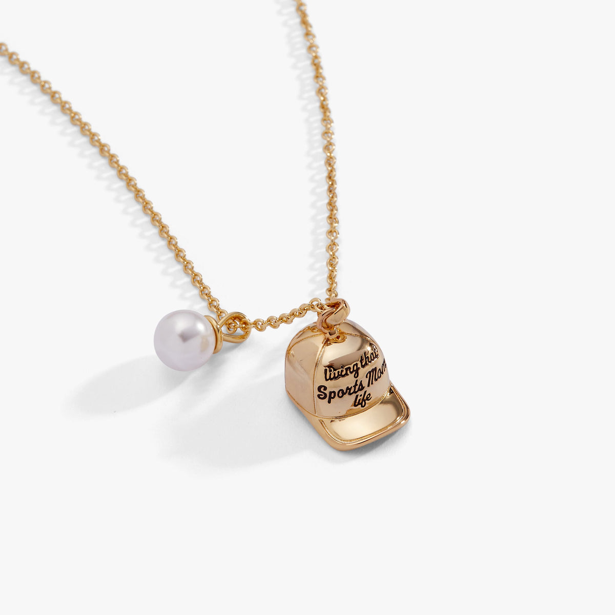 Alex and Ani Living That Sports Mom Life' Baseball Charm Necklace