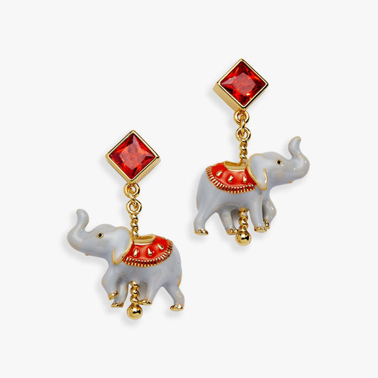 Alex and Ani Carnival Carousel Elephant Drop Earrings
