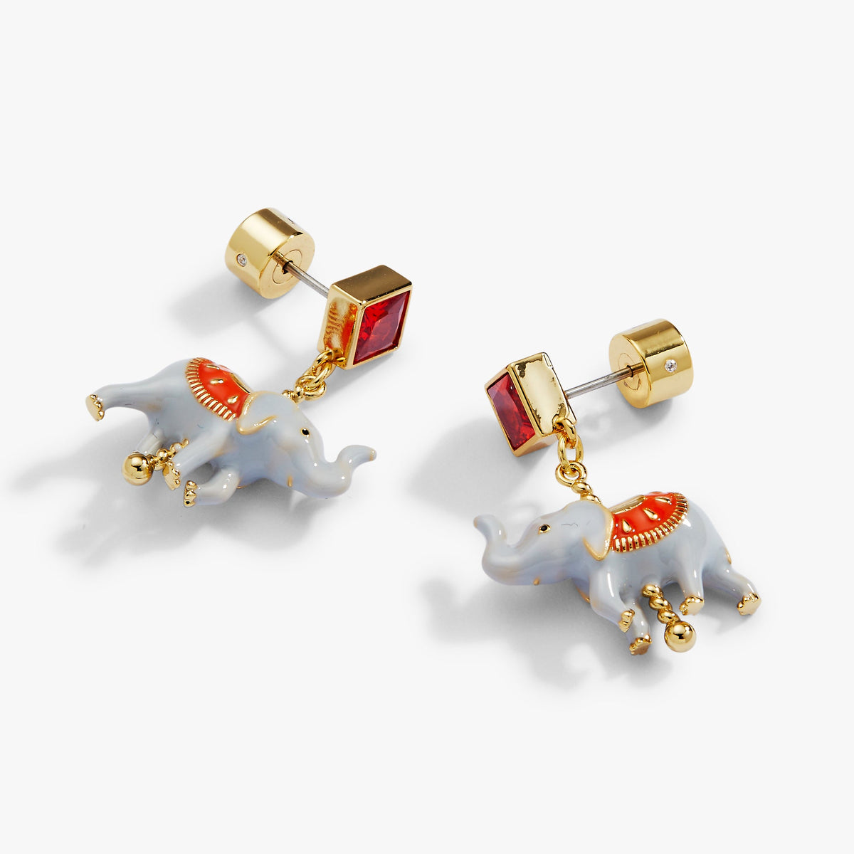 Alex and Ani Carnival Carousel Elephant Drop Earrings