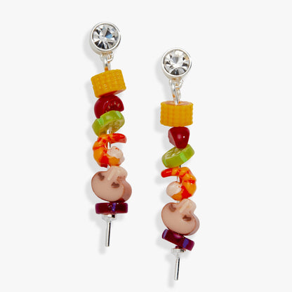 Alex and Ani Hot Grill Summer Skewer Drop Earrings