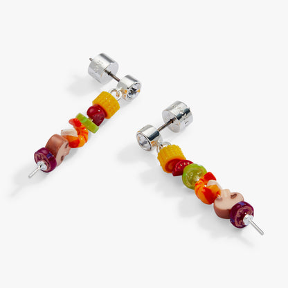 Alex and Ani Hot Grill Summer Skewer Drop Earrings