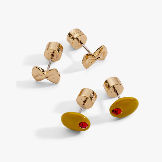 Alex and Ani Pasta Girl Stud Earrings Set Of 2