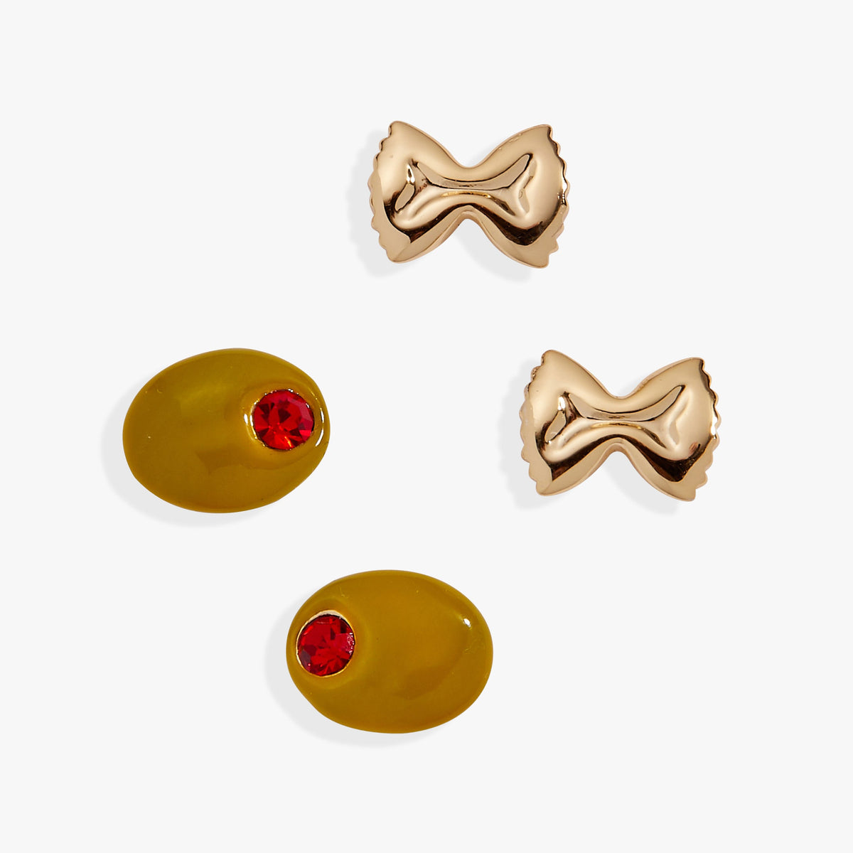 Alex and Ani Pasta Girl Stud Earrings Set Of 2