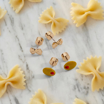 Alex and Ani Pasta Girl Stud Earrings Set Of 2
