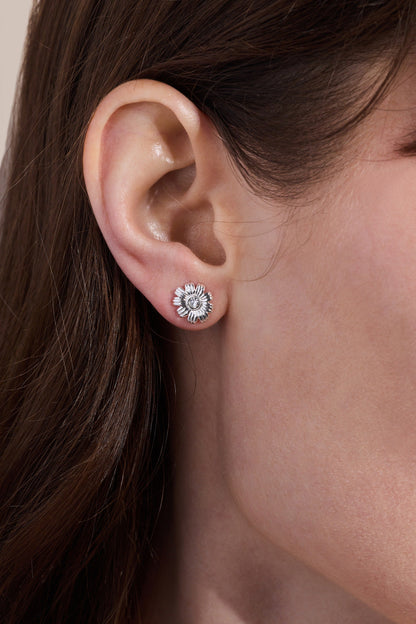 Alex and Ani Daisy Stud Earrings