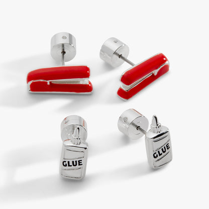 Alex and Ani Holding Us All Together' Glue & Stapler Stud Earring Set
