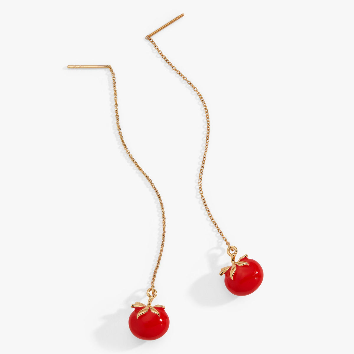 Alex and Ani Farmers' Market Tomato Threader Earrings