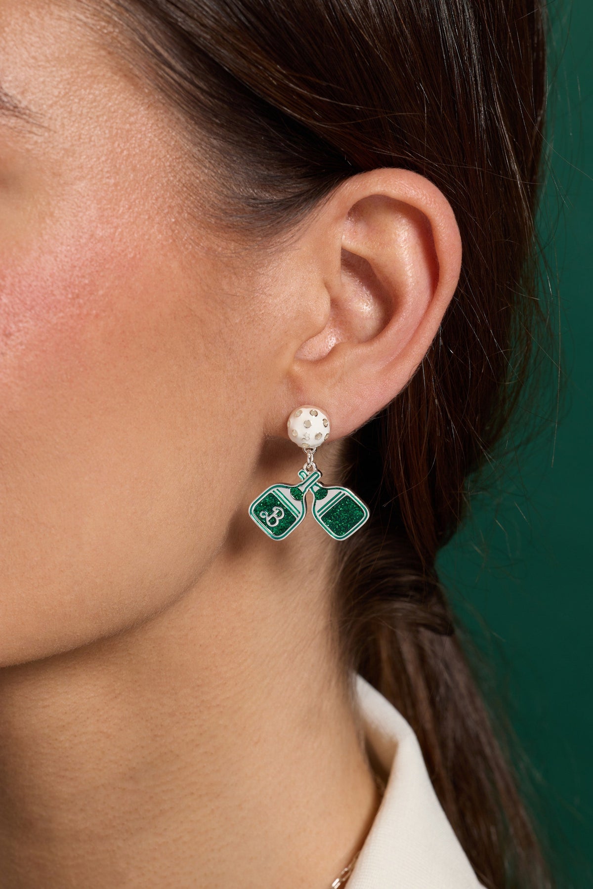 Alex and Ani Barbie™ Pickleball Drop Earrings