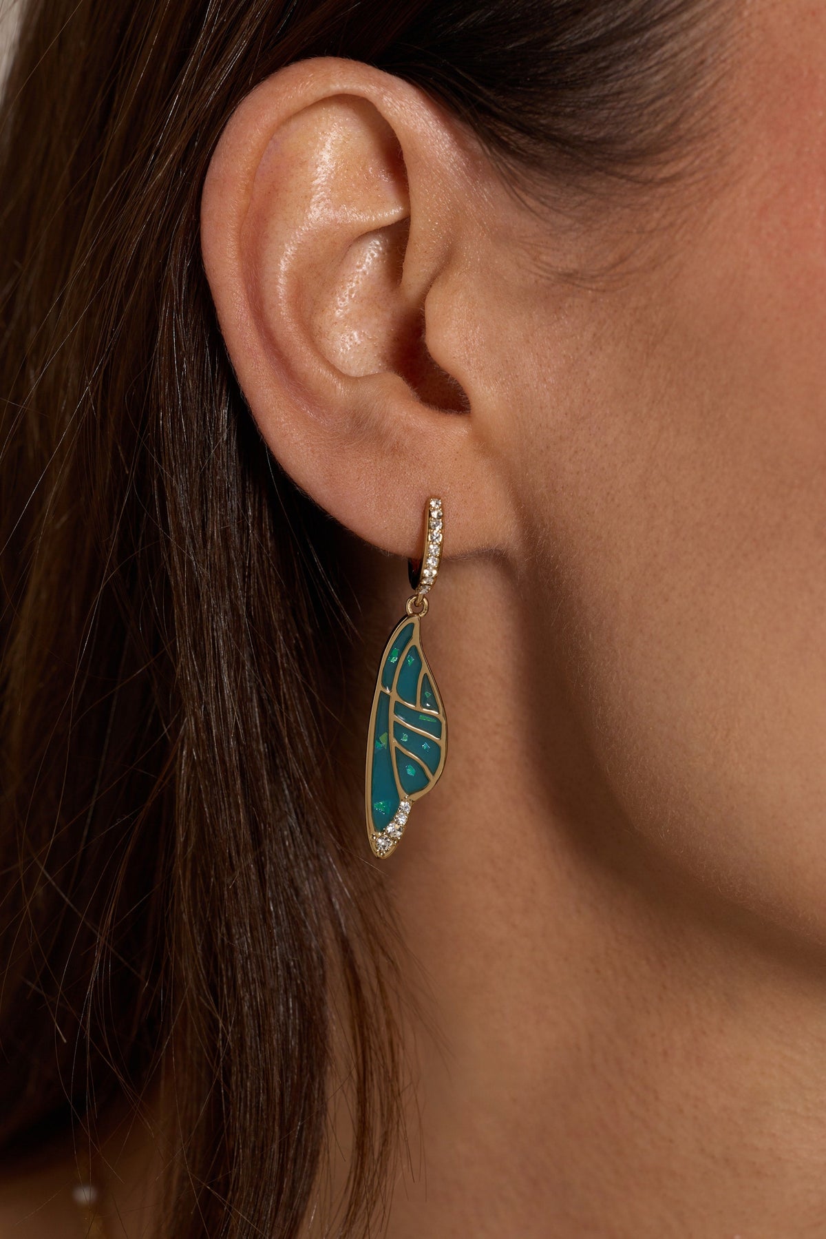 Alex and Ani Fae Wings Statement Earring