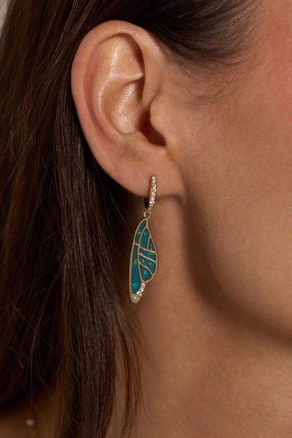Alex and Ani Fae Wings Statement Earring