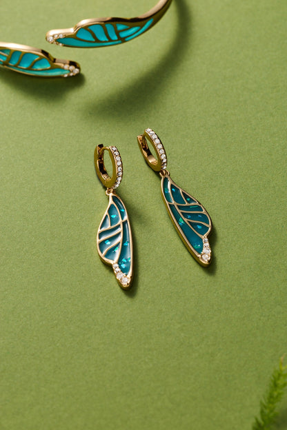 Alex and Ani Fae Wings Statement Earring