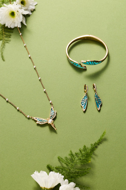 Alex and Ani Fae Wings Statement Earring