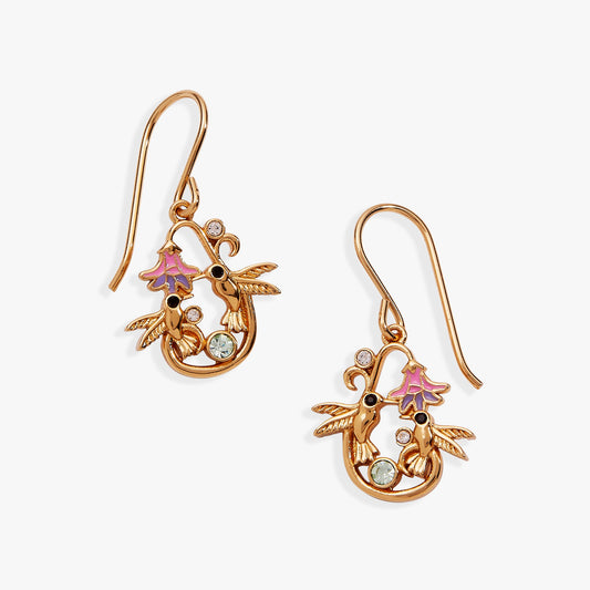 Alex and Ani Birds of a Feather Enamel Drop Earring
