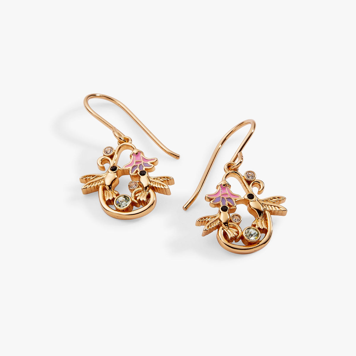 Alex and Ani Birds of a Feather Enamel Drop Earring